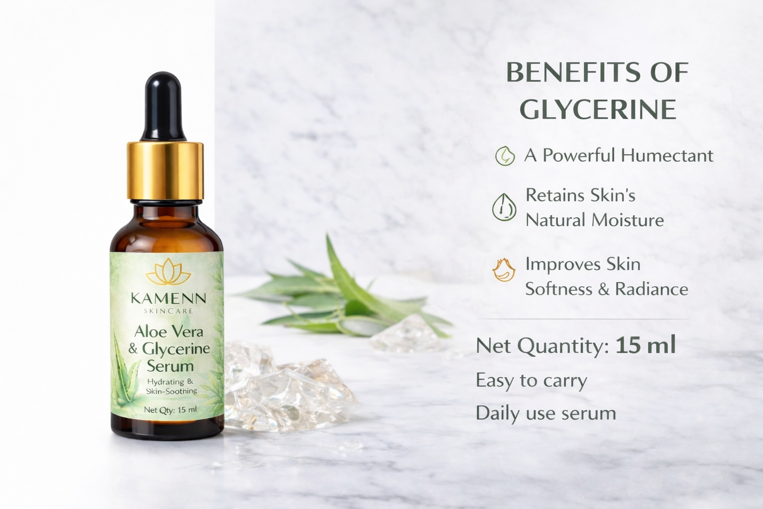 Kamenn Aloe vera & Glycerine